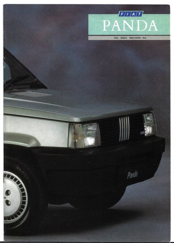 Fiat panda 1987 1989 brochure - panda,