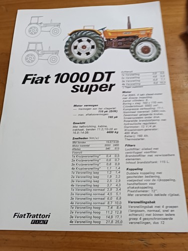 Brochure fiatagri fiat 1000 - fiatagri, dt