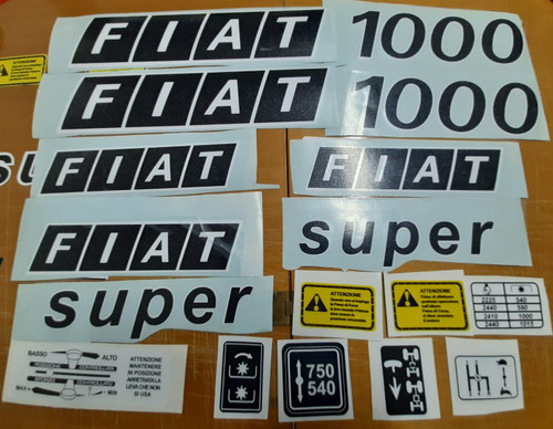 Kit adesivi decalcomanie fiat - decalcomanie, "fiat