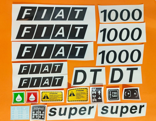 Adesivi decalcomanie fiat - decalcomanie, "fiat